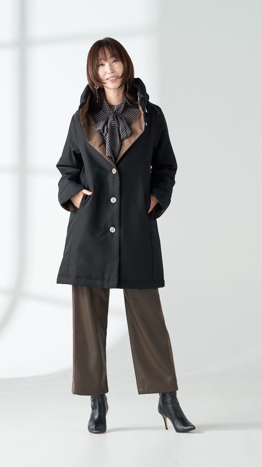 PCD ロゴポケットのカラーラインニットワンピース ピエール カルダン