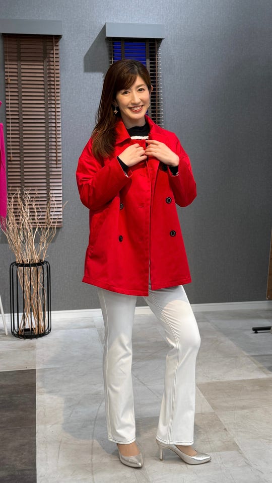 AnneCoquineコアスパンヤーンニットブルゾン ネット限定カラー