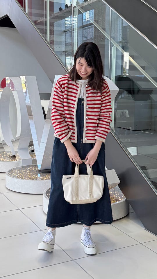 Coeur sucre ウェーブ ボーダーニットジャケット クールシュクレ