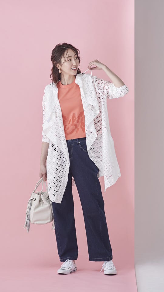 MICHIKO LONDON カットワーク ドレープデザインコート ミチコ ロンドン