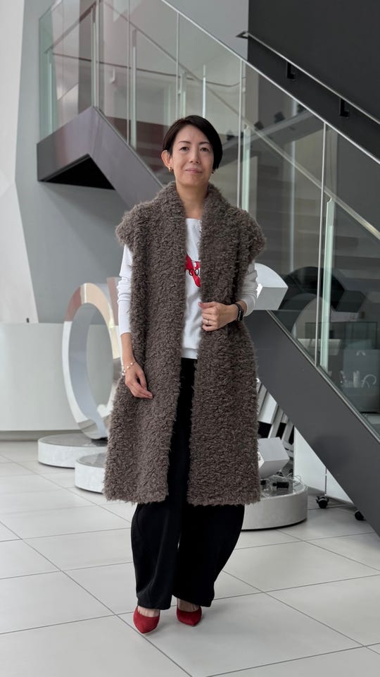 BOUTIQUE JUNKO ワイドカラー吸湿発熱中綿コート ブティックジュンコ