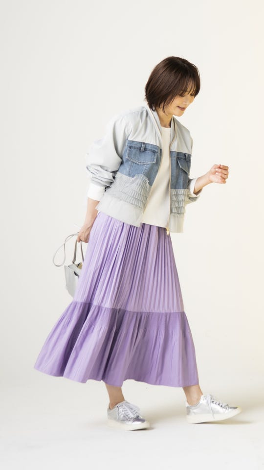 Remite ダブルプリーツスカート リミーテ（Remite） - QVC.jp