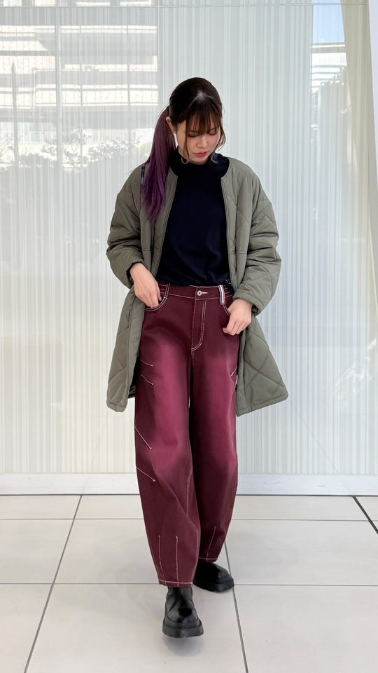 &LOVE 裏フリースのフラワーレースボアブルゾン アンドラブ（&LOVE