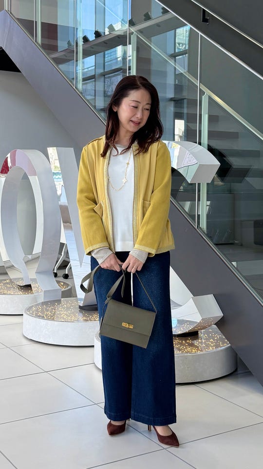 Anne Coquine ウールミックスケーブル編みタートルニットベスト