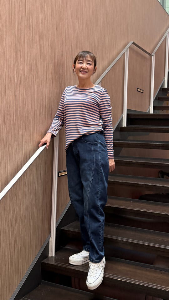 パンツ kiki KiKKi 裏起毛カーブステッチペグトップデニムパンツ キッキ（KiKKi