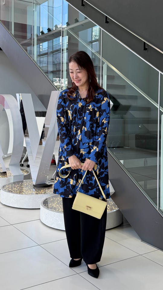 BOUTIQUE JUNKO ゼブラ柄ジャガードニットチュニック ブティック