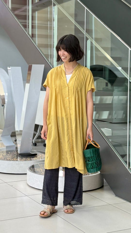 Provador シャイニーシアー レーヨン混スラブスカーチョ 麻布プロバ
