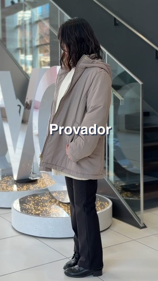 Provadorサーモシールド保温&撥水暖かインサレーションコート 麻布