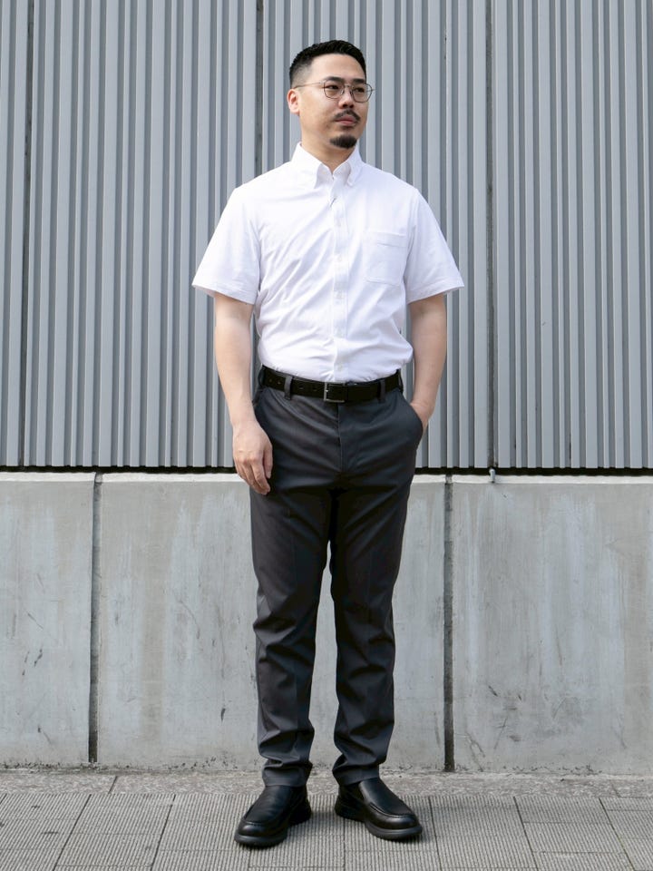 究極の半袖ボタンダウンシャツ renewalモデル （サックス） -WWSワーク