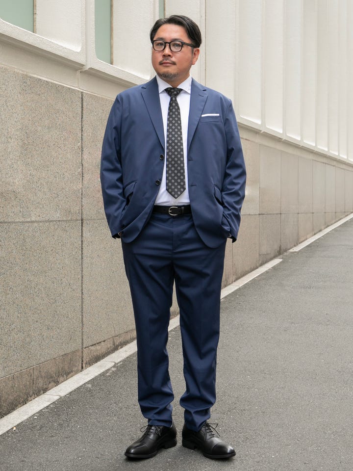 究極のワイドカラーシャツ renewalモデル （サックスブルー） -WWS