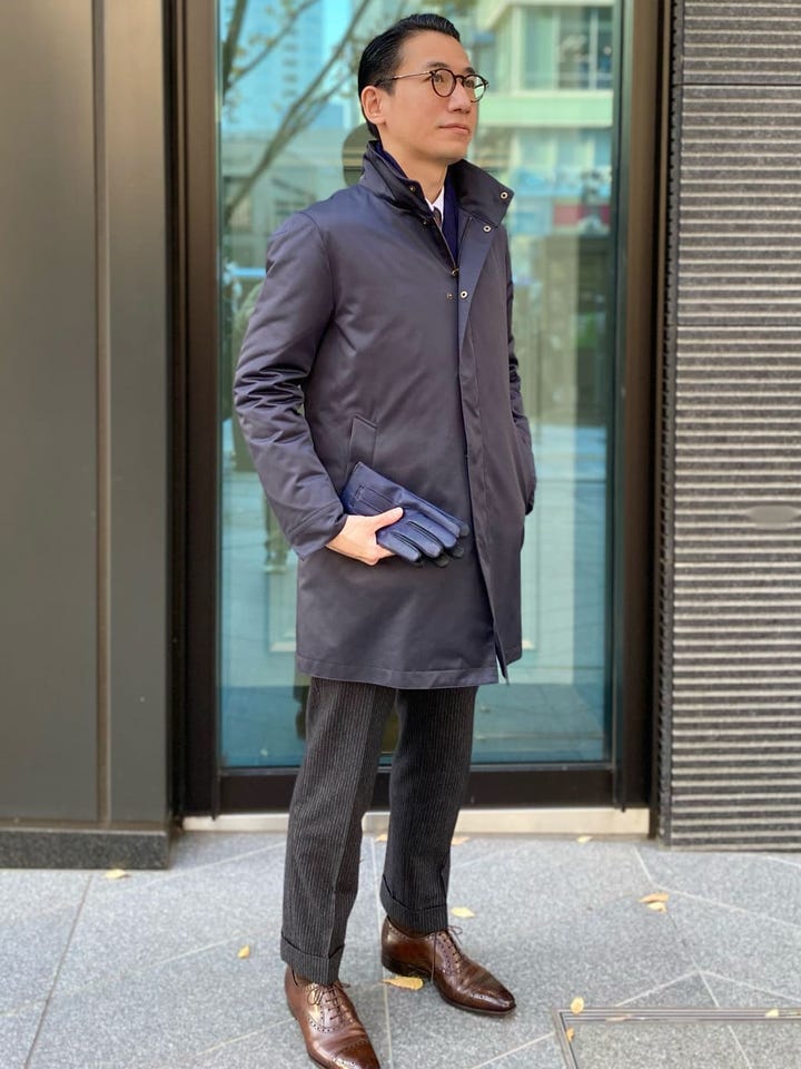 三陽山長×Paul Stuart】パンチドキャップトゥ ドレスシューズ MADE IN