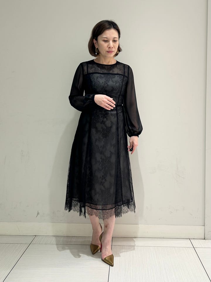 TADASHI SHOJI】キャップスリーブドレス《WEB＆EPOCA THE SHOP店舗限定