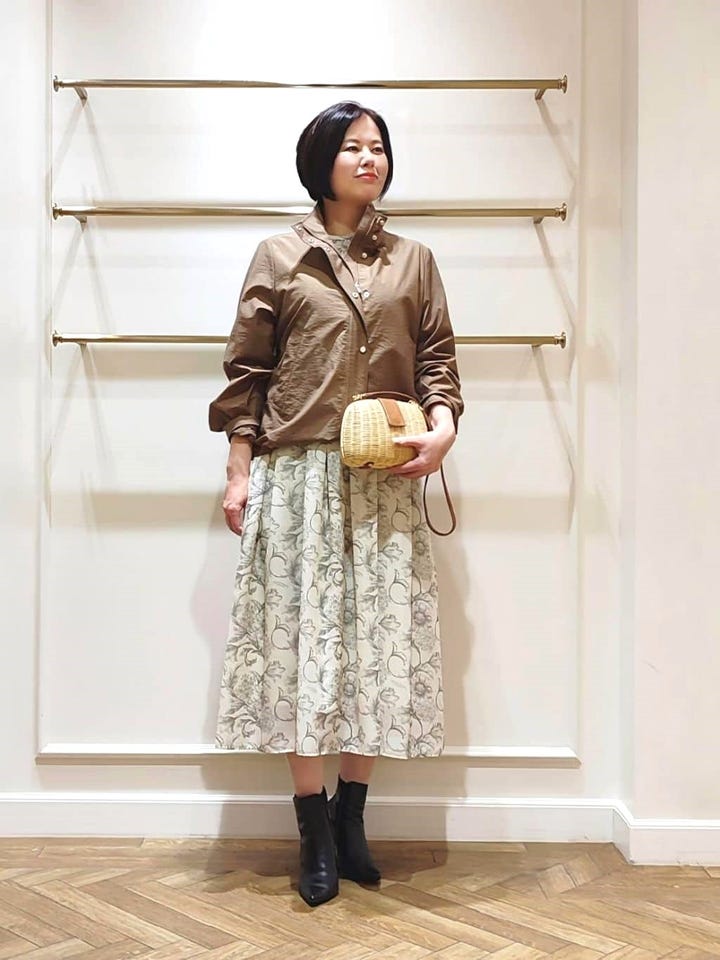 婦人画報4月号掲載】【BIBURY FLOWER】エッチングバイブリーワンピース