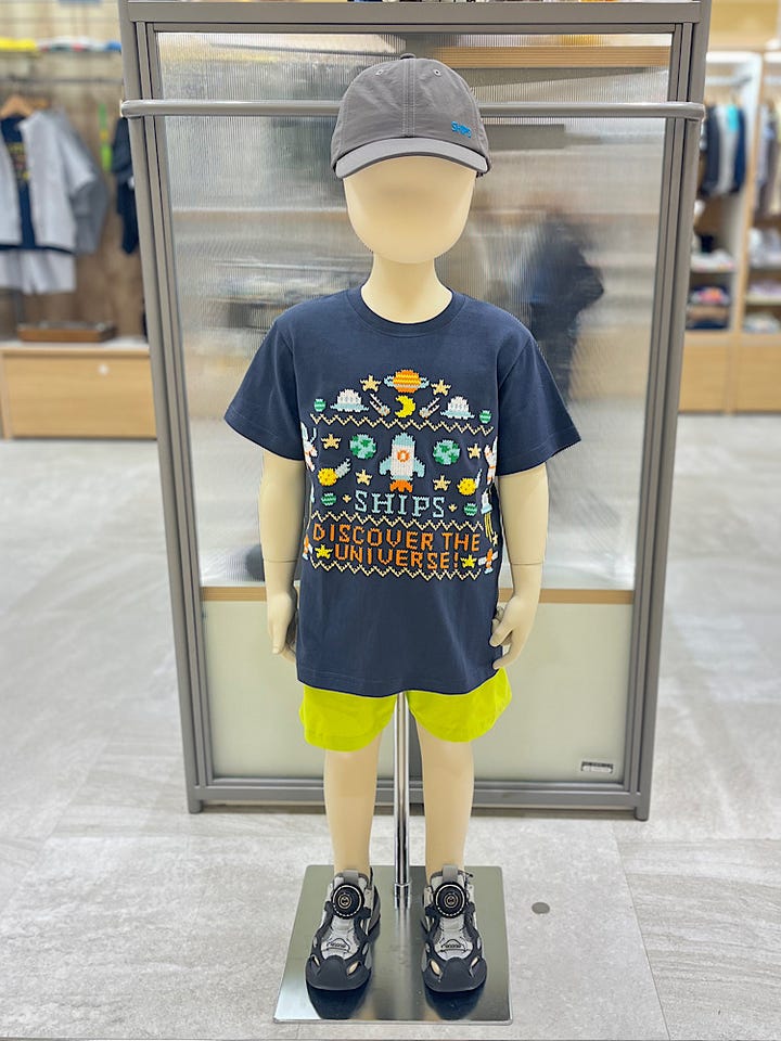 SHIPS KIDS:80～90cm /フラワー ロゴ ロングスリーブ Tシャツ｜ SHIPS