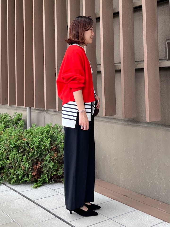 SHIPS for women SHIPS Primary Navy Label (155371) スタイリング詳細