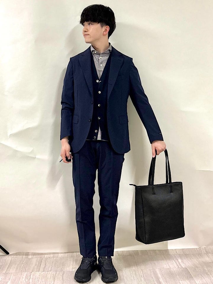 SHIPS REDA ビジネススーツ 46 美品 SHIPS（シップス） SHIPS: REDA ACTIVE ライト アンストラクチャード