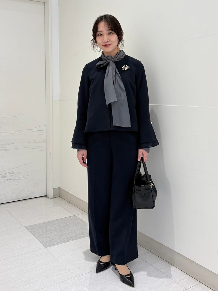 SHIPS any:〈手洗い可能〉シャンブレー Aライン フレア ショート