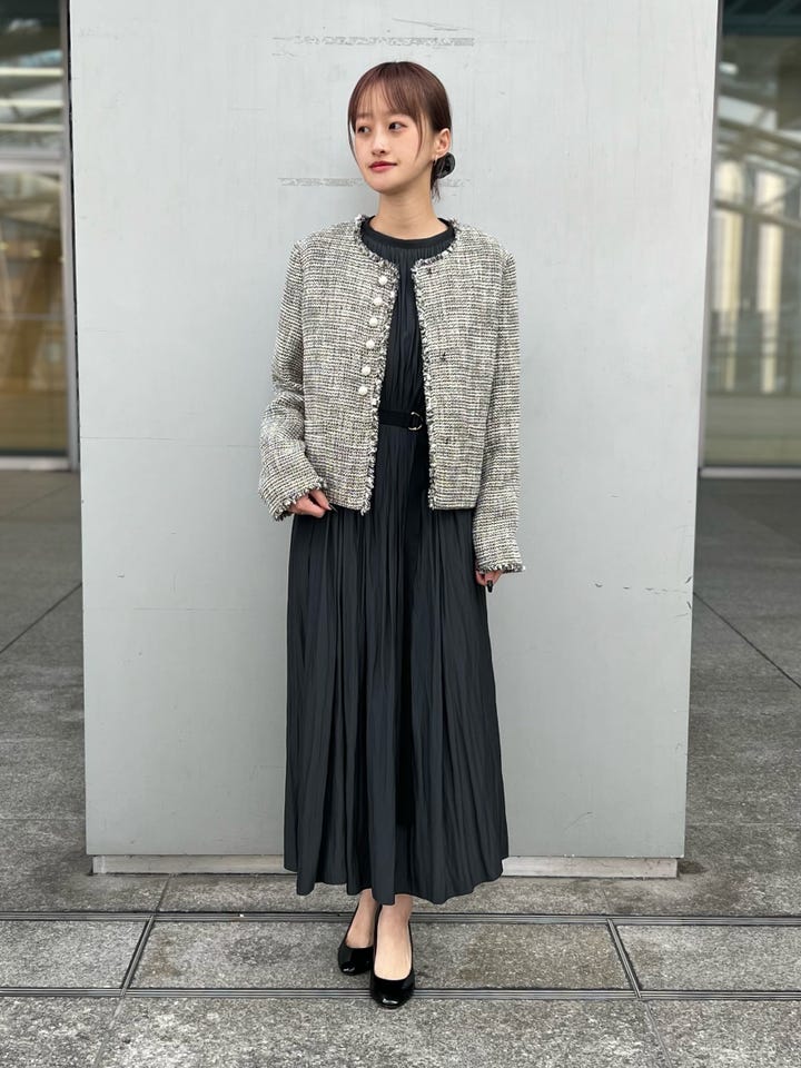 SHIPS any:〈手洗い可能〉シャンブレー Aライン フレア ショート