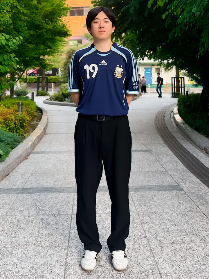 アルゼンチン代表 2006 AWAYユニフォーム #19 MESSI JN3709／サッカー