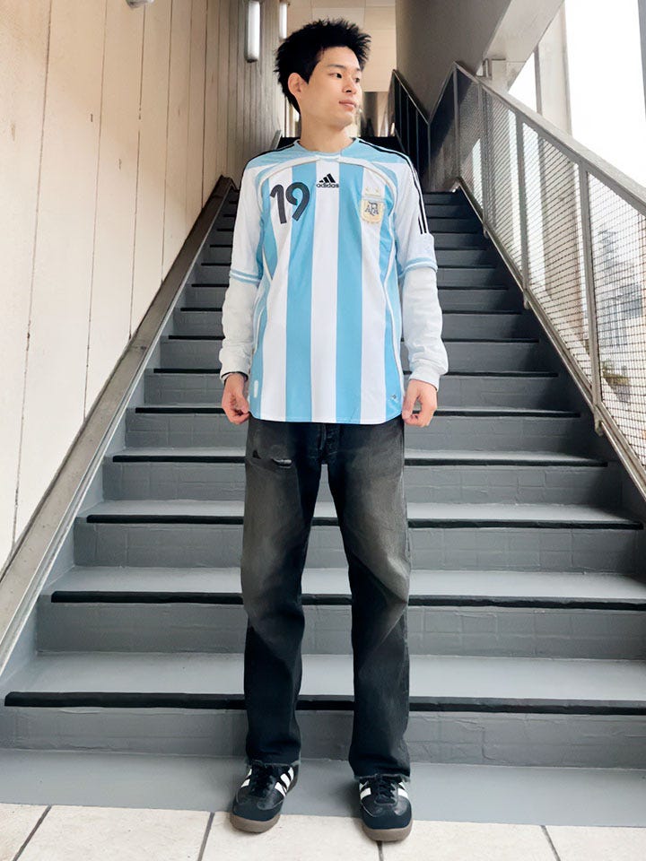 adidas アルゼンチン代表 MESSI 19 XL アディダス アルゼンチン代表 2006 ホーム ユニフォーム メッシ19