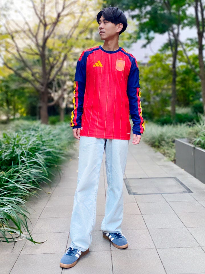 2026 スペイン代表 HOME オーセンティック 長袖ユニフォーム／サッカー