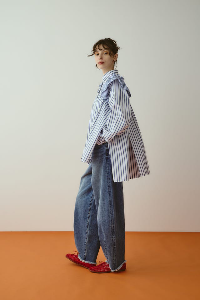 HeRIN.CYE | Frill sleeve shirt (シャツ・ブラウス ) |SHEL'TTER WEBSTORE