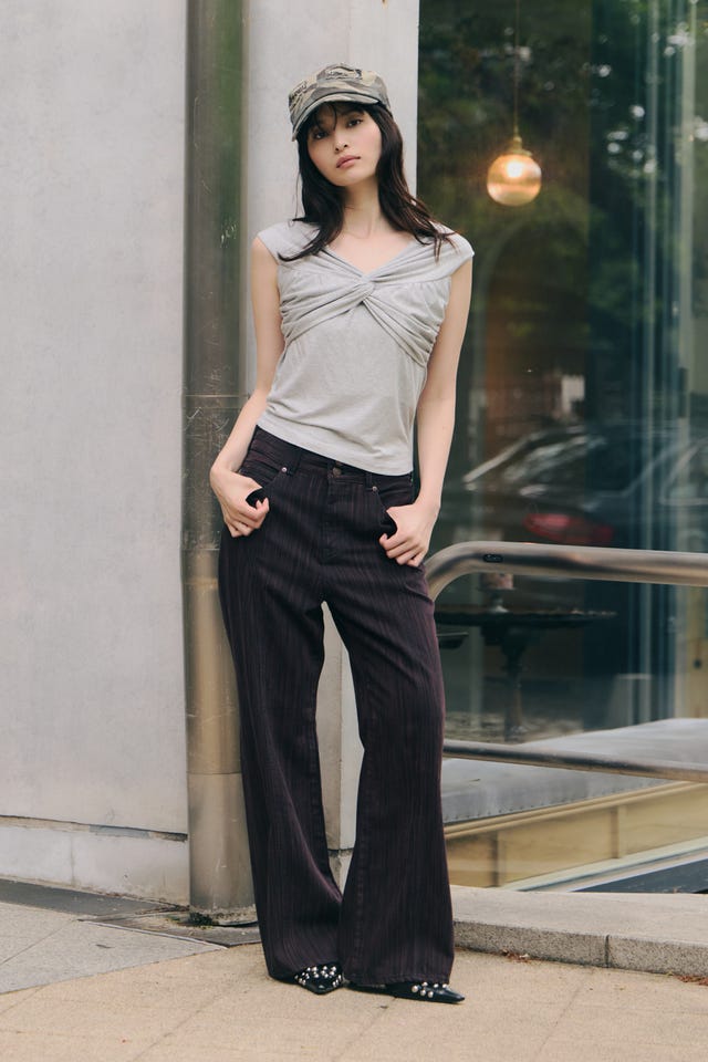 SLY L／W STRIPE STRAIGHT パンツ y2k SLY | L／W STRIPE STRAIGHT