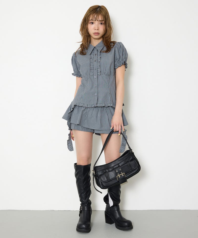 SLY | CHECK LAYERED ショートパンツ (ショートパンツ ) |SHEL'TTER