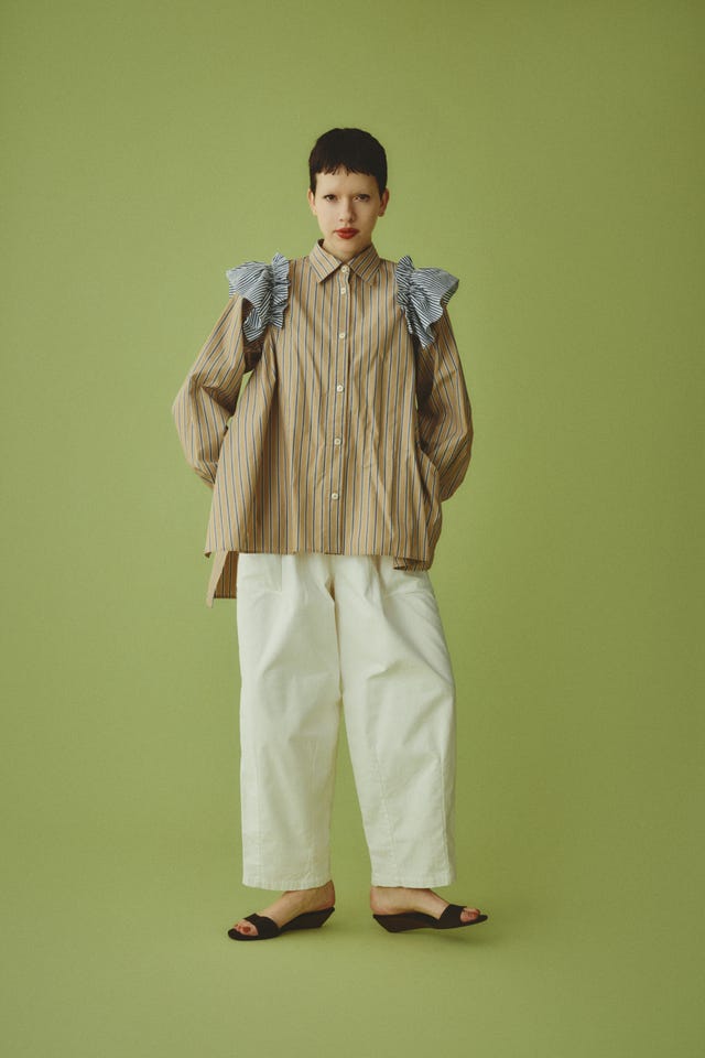 HeRIN.CYE | Frill sleeve shirt (シャツ・ブラウス ) |SHEL'TTER WEBSTORE