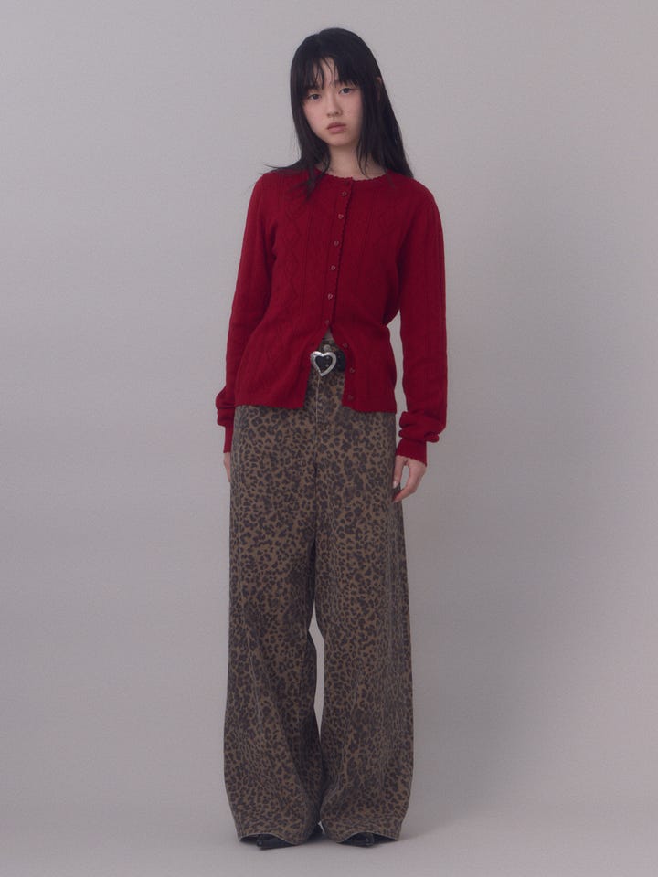 SLY | 【岩瀬洋志さん着用アイテム】LEOPARD WIDE LEG PT-D (ワイド