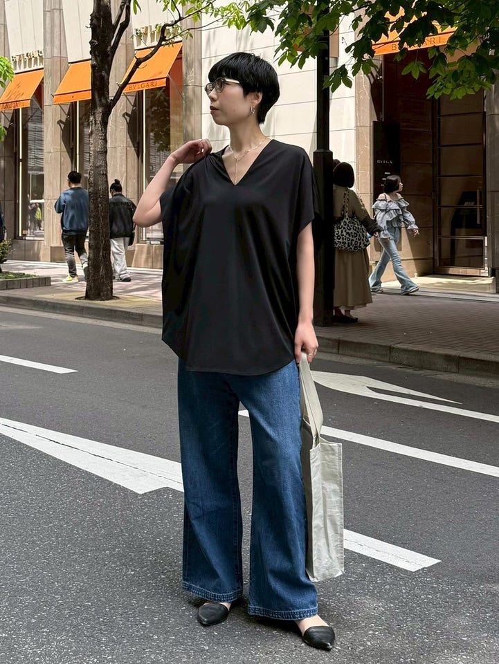 RIM.ARK | Middle straight blue denim (WIDE ) |RIM.ARK ONLINE STORE