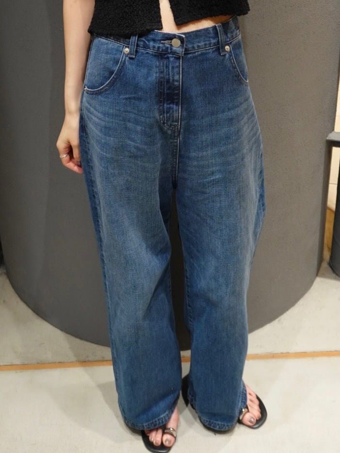 RIM.ARK | Middle straight blue denim (WIDE ) |RIM.ARK ONLINE STORE