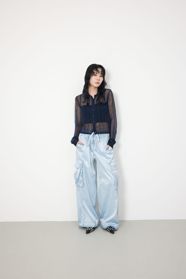 SLY | 【SNSで話題！】WASHED SATIN CARGO パンツ (パンツ ) |SHEL