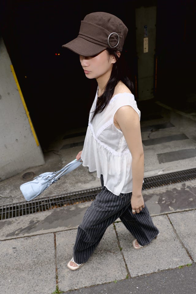 LAGUA GEM | STRIPE TUCK WIDE デニム (ワイド ) |SHEL'TTER WEBSTORE