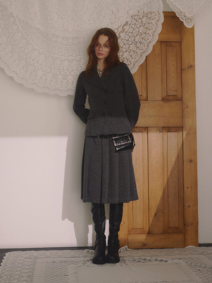 SLY | KNITTING MANNISH TAILORED ジャケット (ジャケット ) |SHEL 