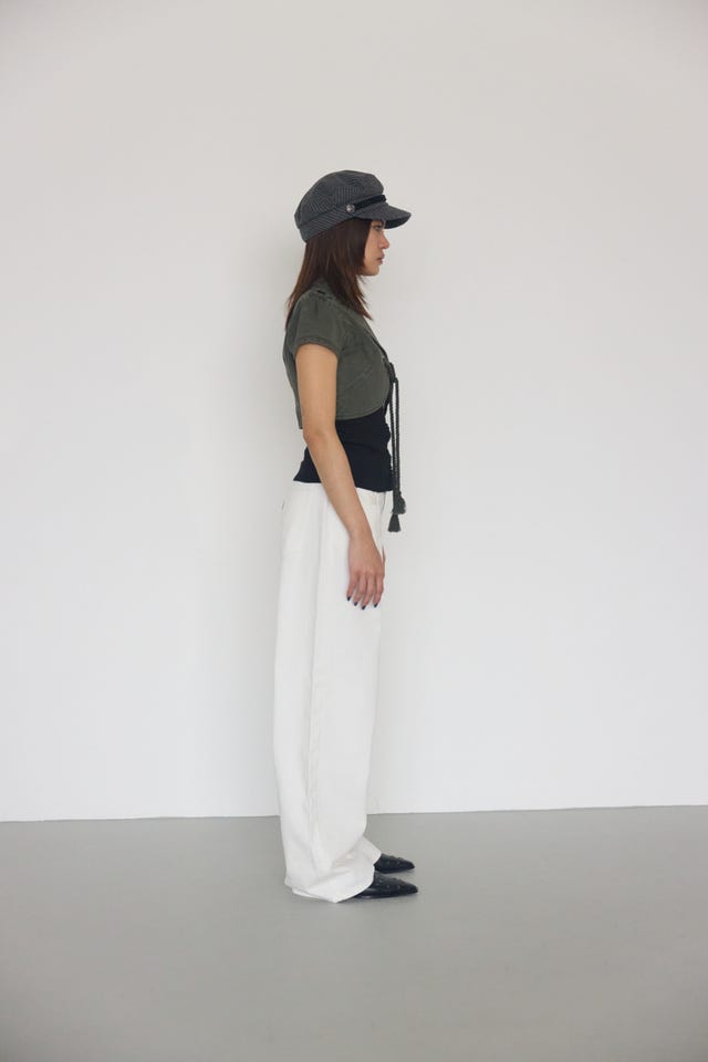LAGUA GEM | FRONT BUTTON BARE トップス (ベアトップ ) |SHEL'TTER
