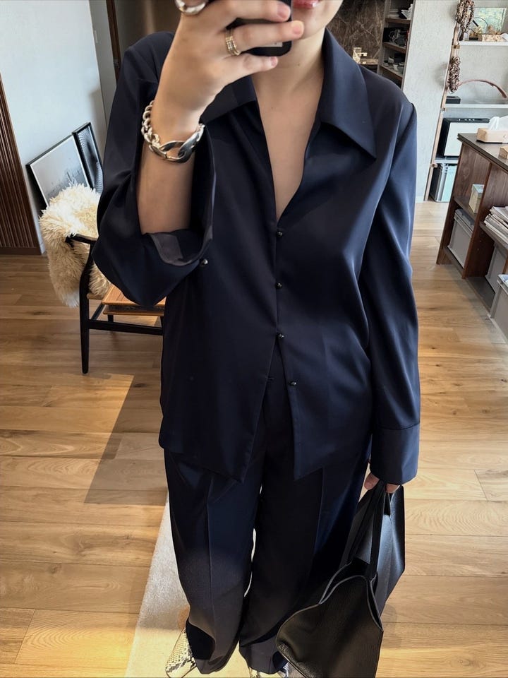 RIM.ARK | Open collar slim SH JK (SHIRTS & BLOUSES ) |RIM.ARK