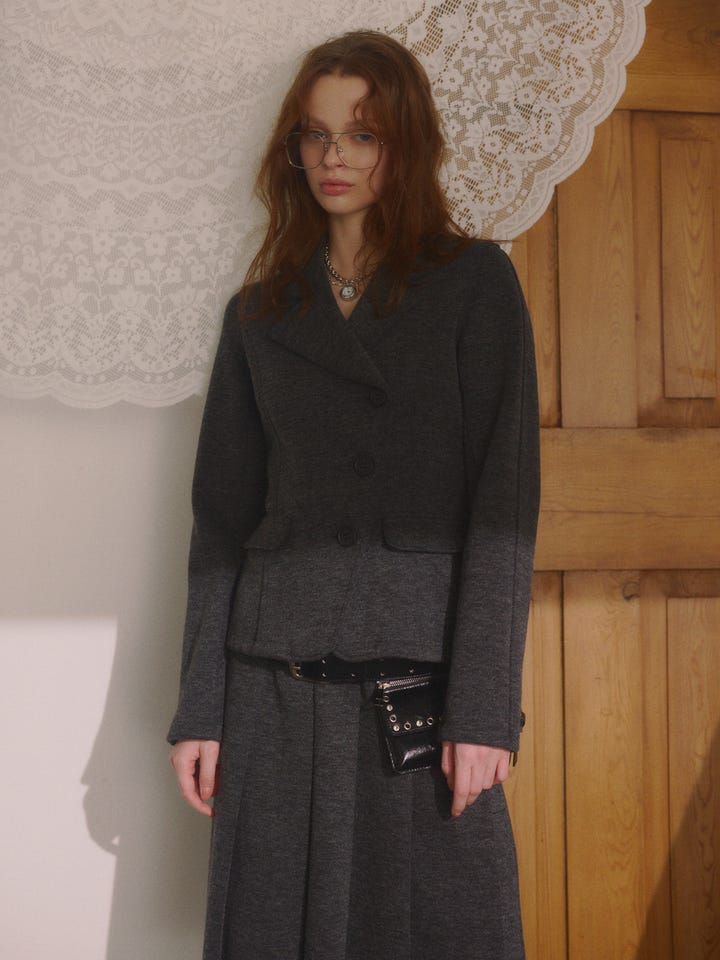 SLY | KNITTING MANNISH TAILORED ジャケット (ジャケット ) |SHEL