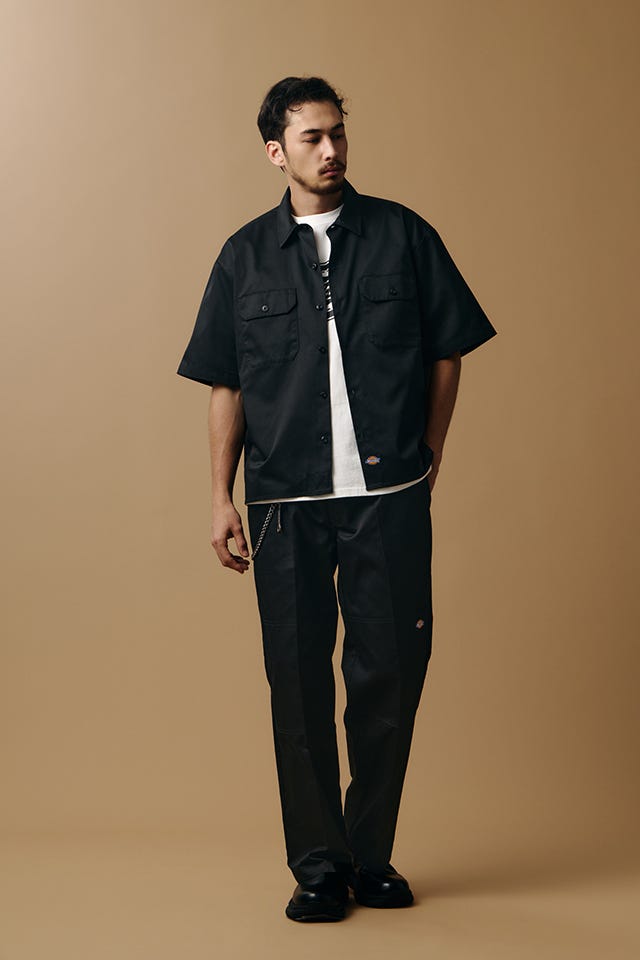 AZUL BY MOUSSY | 【Dickies（R）×AZUL】半袖ワークシャツ (シャツ