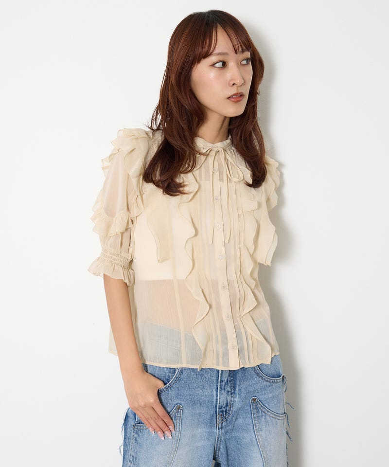 SLY | FRONT FRILL ブラウス (シャツ・ブラウス ) |SHEL'TTER WEBSTORE