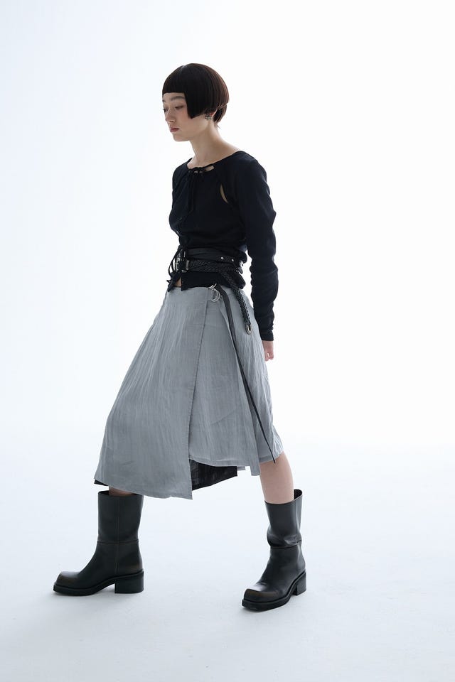 MOUSSY | INSILENCE REVER WRAP スカート (スカート(ミディアム