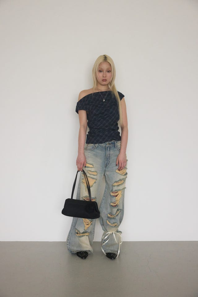 LAGUA GEM | MANY CRASH LOOSEY デニム (ストレート ) |SHEL'TTER WEBSTORE