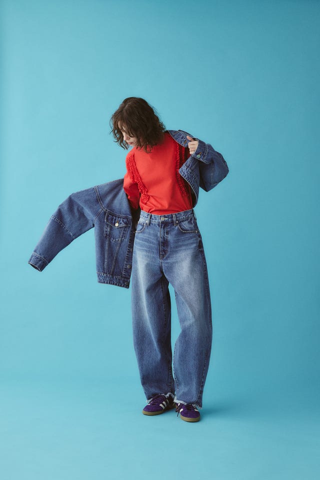 HeRIN.CYE | 【ポイントアップ+4％対象商品】Round form denim jacket
