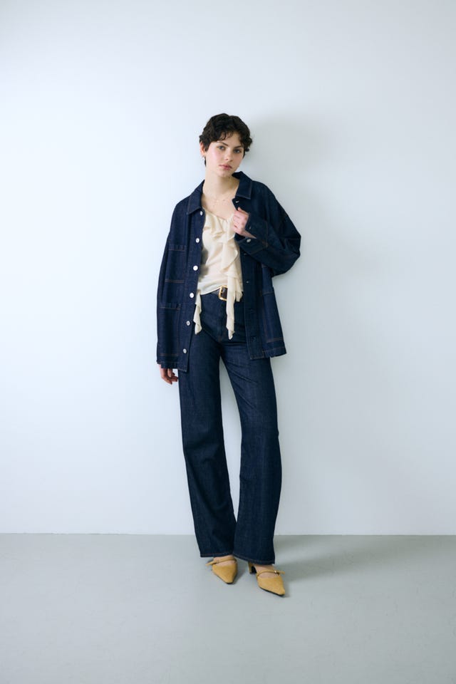MOUSSY | TENCEL(TM) DENIM カバーオール (デニムジャケット ) |SHEL