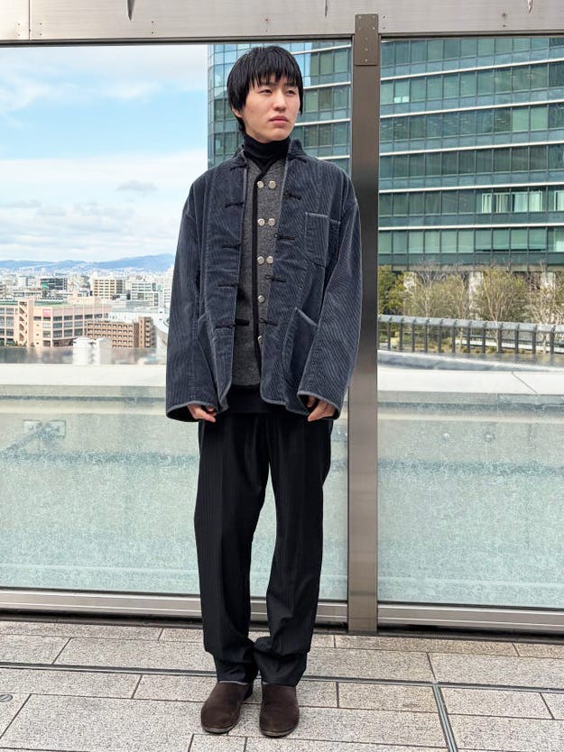 RIER リア マフラー  紺 【古着】【中古】【送料無料】 美品 COMME des GARCONS HOMME コムデギャルソンオム AD2002 ウール
