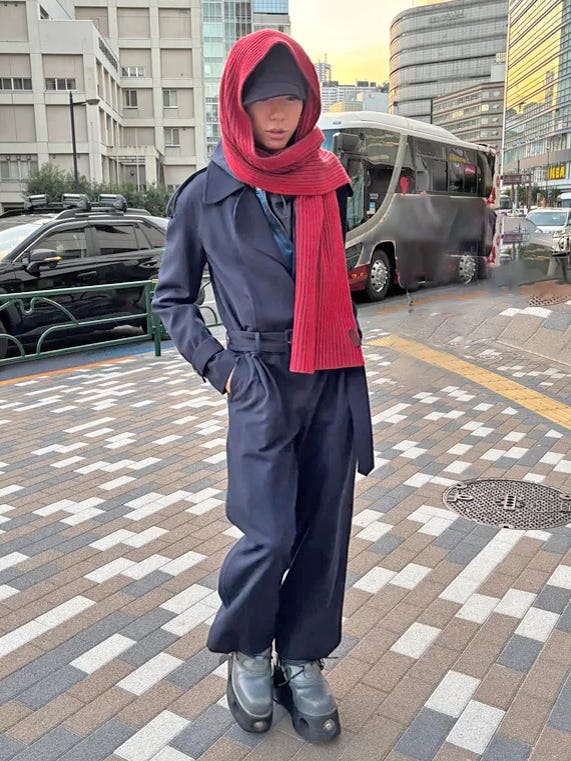 Kota Gushiken（コウタグシケン）マフラー 黒 サイズ:F メンズ