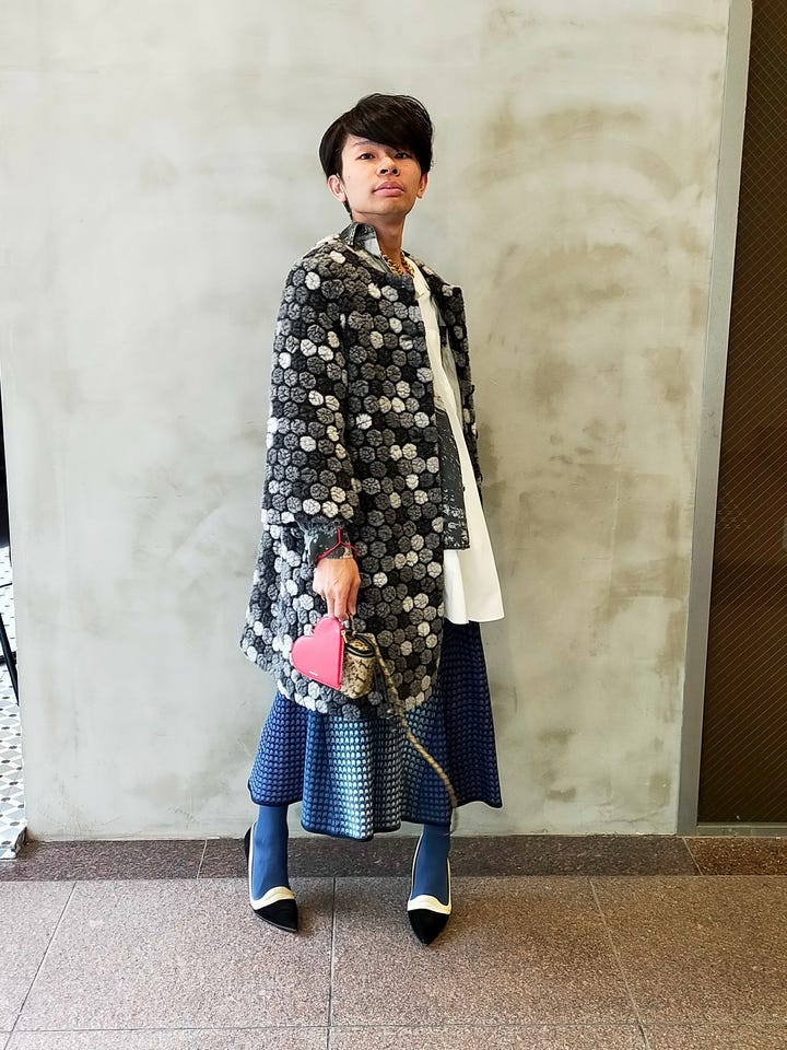 tricot COMME des GARCONS（トリココムデギャルソン）ストール 青