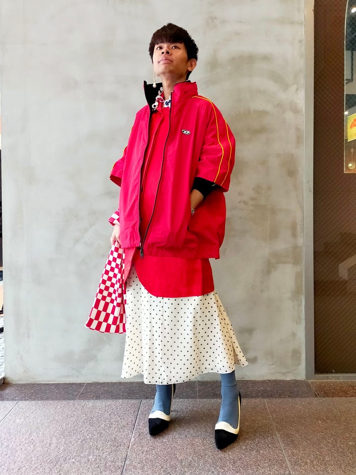 BASKETCASE（バスケットケース）スタジャン 緑 サイズ:S メンズ