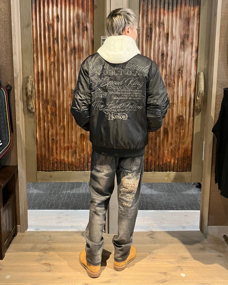 Norton] ストレッチ エンブレム ウイング デニムパンツ | PEET ONLINE