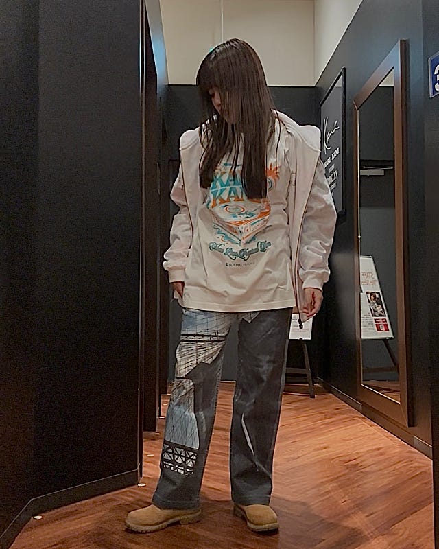 Karl Kani] ストレッチ ビッグフォト BROOKLYN イージーパンツ | PEET
